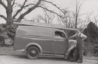 Founder, Ron Bishop and his original van