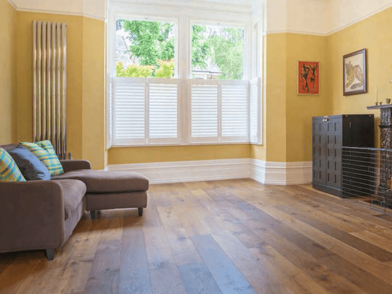 Installed Bishops hardwood flooring