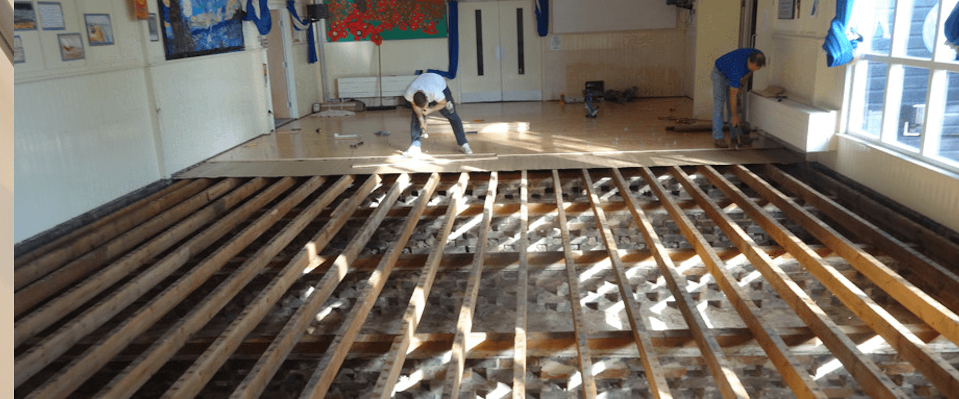 Flooring installation banner