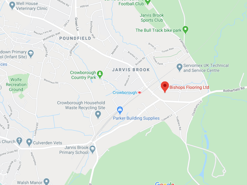 Map of Bishops Flooring Ltd Crowborough