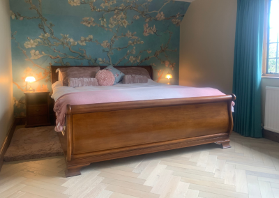 Beautiful Parquet flooring in an attractive Crowborough Bedroom